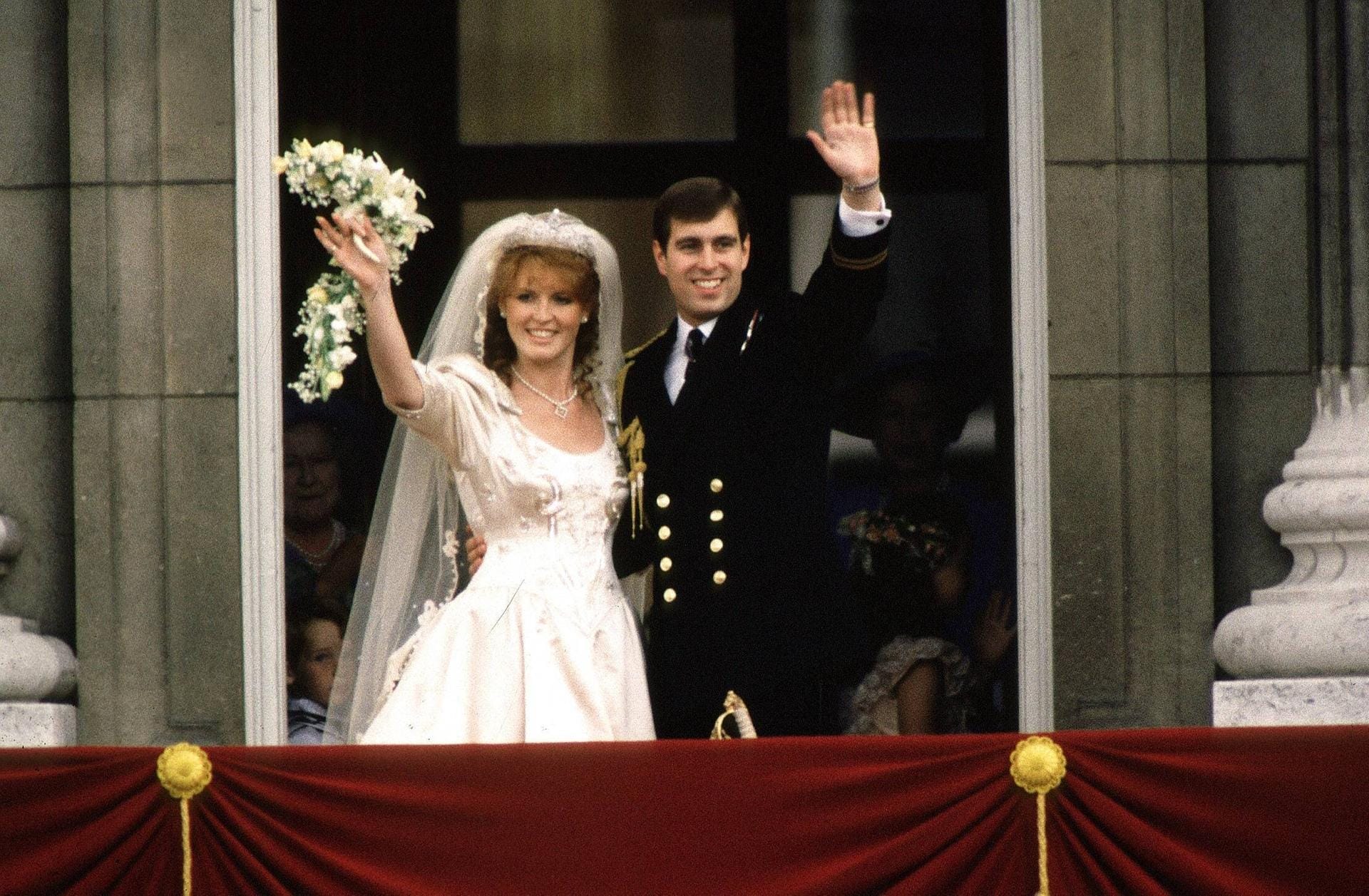 Prinz Andrew und Sarah Ferguson am Tag ihrer Hochzeit im Jahr 1986: Ihre Ehe hielt lediglich zehn Jahre.