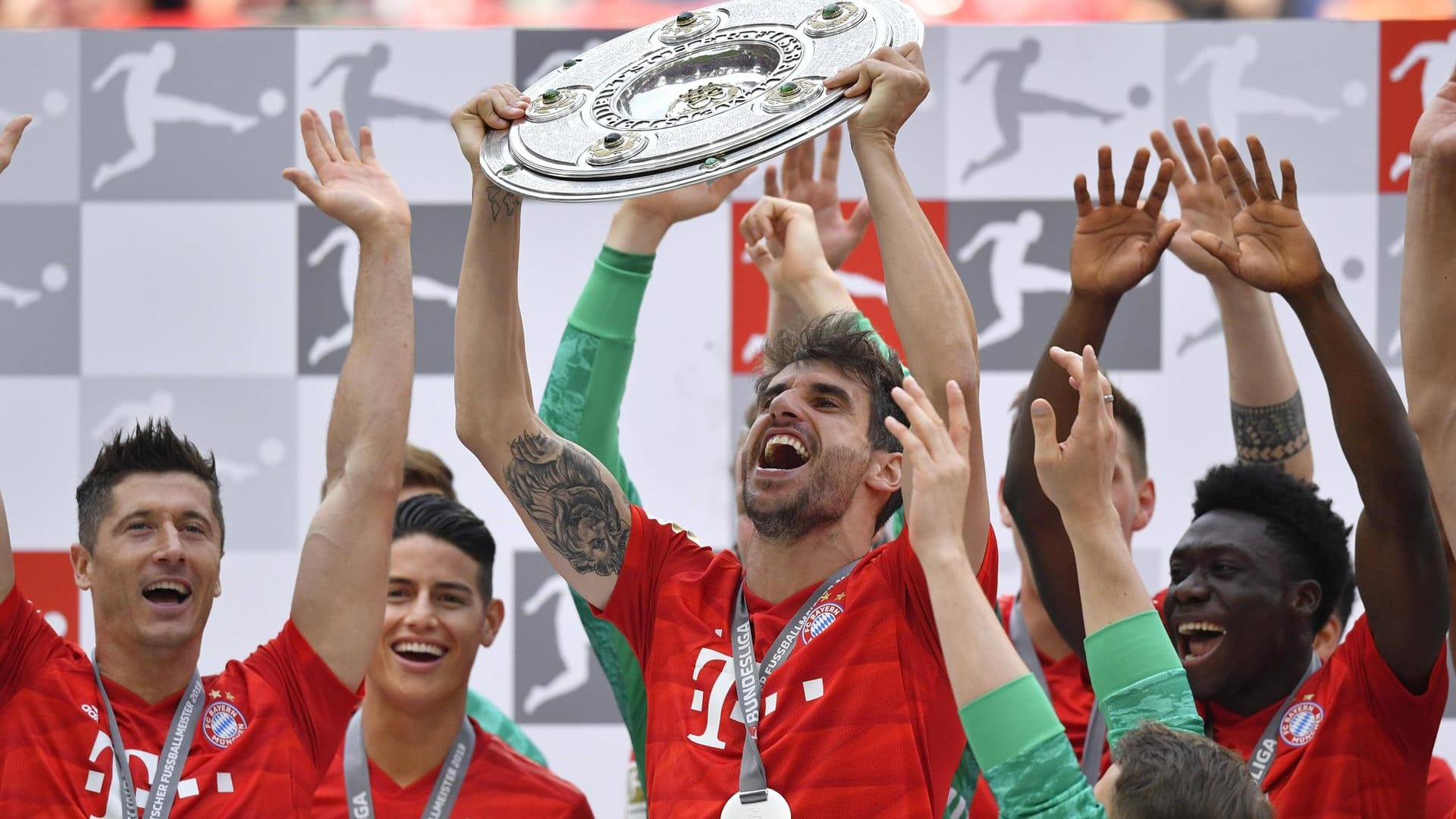 Der FC Bayern feiert 2018/19 die deutsche Meisterschaft: "Ich spiele bei Bayern München." (6-Jähriger) (Symbolfoto)