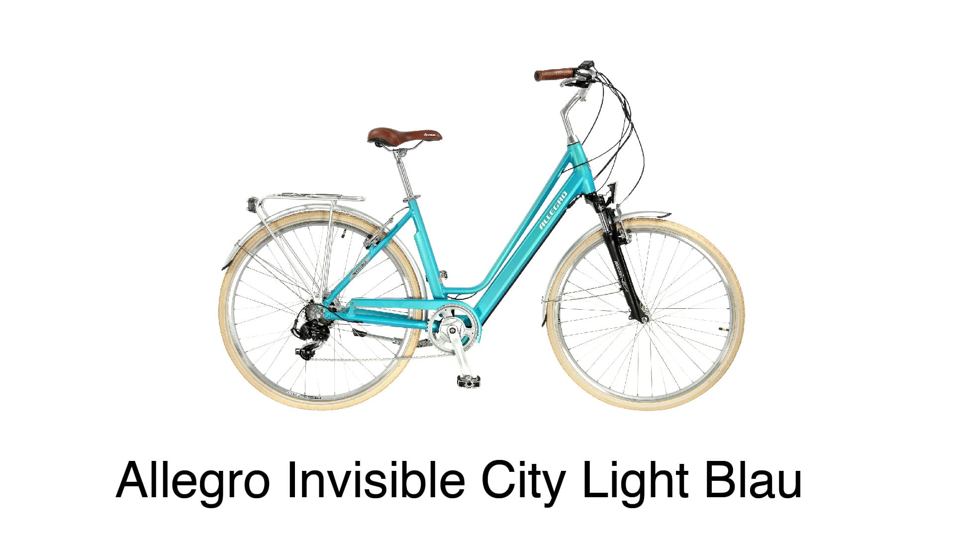 Komfortables City E-Bike der Extraklasse in Blau: Allegro Invisible City Light Blau.
