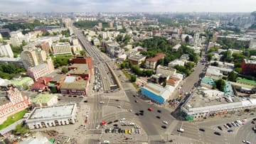 Taganskaja-Platz in Moskau: Die gewaltige Kreuzung besteht aus etlichen Teilkreuzungen.