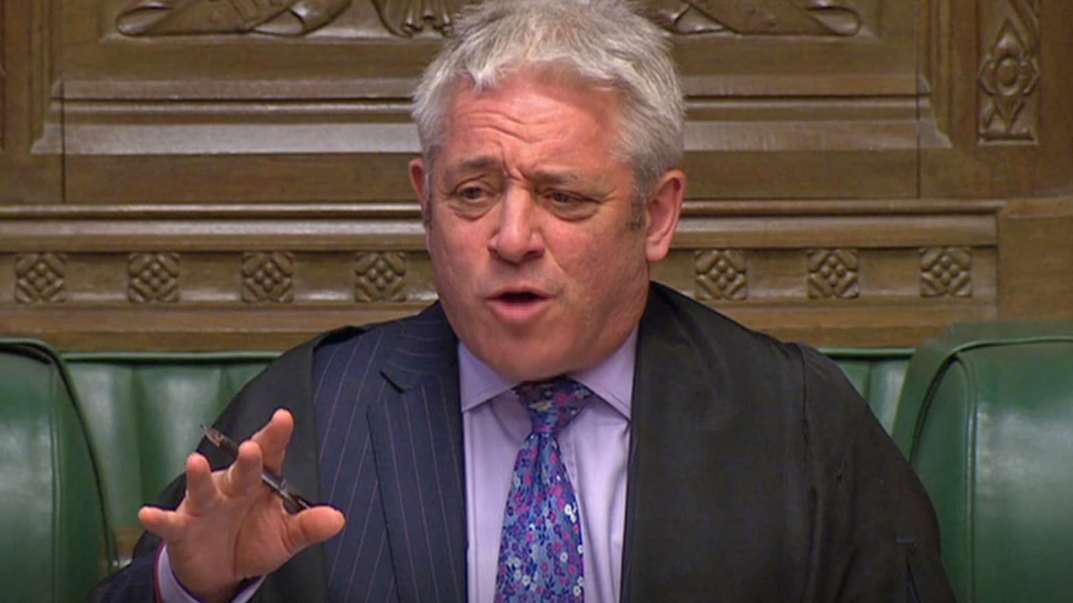 Parlamentspräsident John Bercow: "Ein Frevel gegen die Verfassung. Wie auch immer man es verpackt, es ist ganz offensichtlich, dass die Absicht hinter einer Sitzungsunterbrechung zu diesem Zeitpunkt wäre, das Parlament von einer Brexit-Debatte (...) abzuhalten."