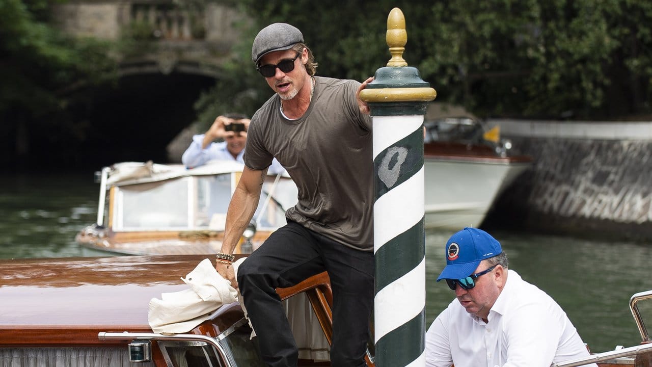 Elegant von Bord: Brad Pitt. Elegant von Bord: Brad Pitt.