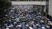 Erneut sind in Hongkong Tausende Menschen gegen die prochinesische Regierung auf die Straße gegangen.