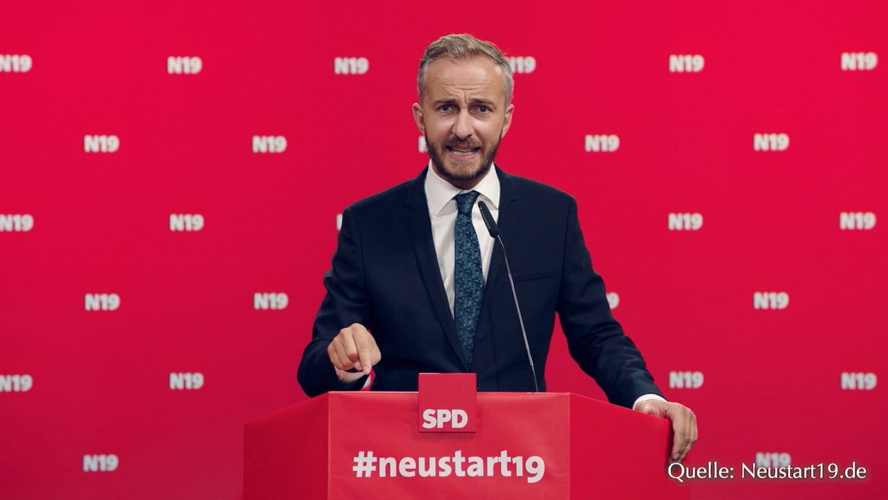 Für Jan Böhmermanns Kampagne #neustart19 um den SPD-Parteivorsitz "hat es knapp nicht gereicht". Für Jan Böhmermanns Kampagne #neustart19 um den SPD-Parteivorsitz "hat es knapp nicht gereicht".