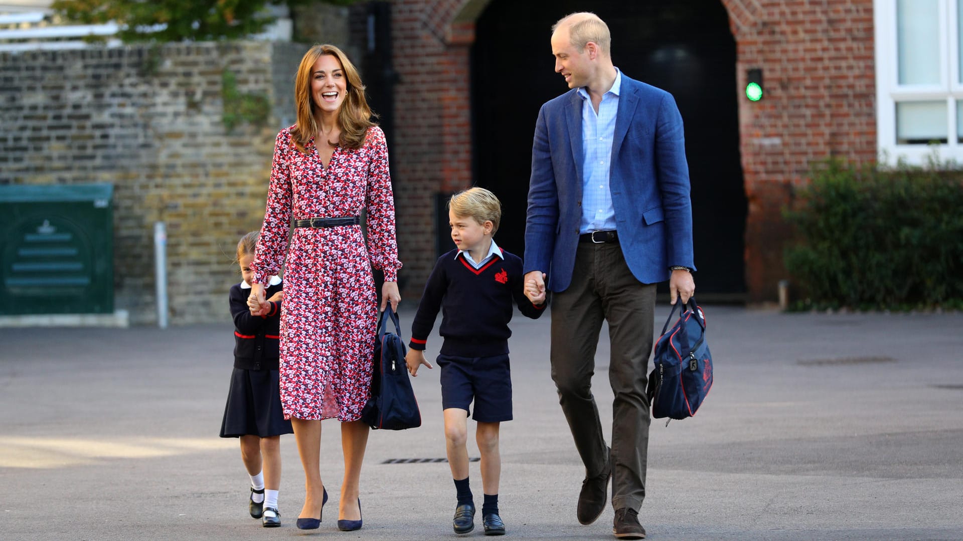 Für Prinzessin Charlotte ist es der erste Schultag.