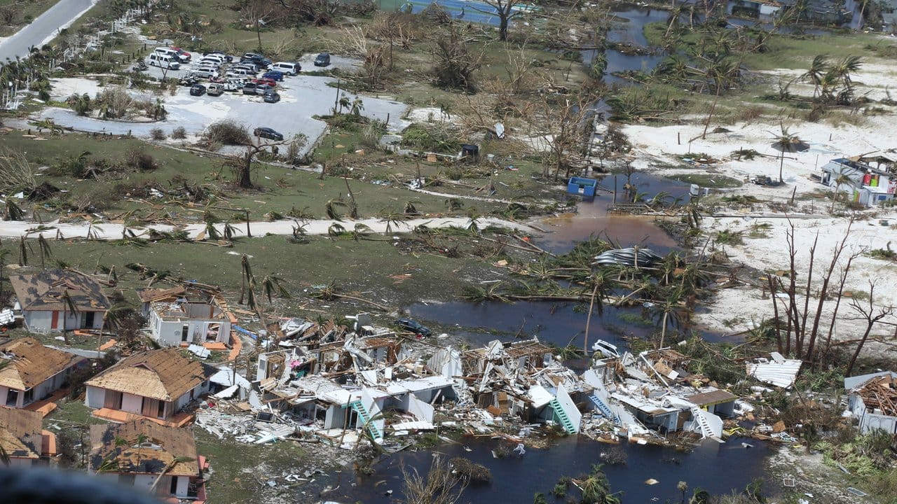 Zerstörungen in Marsh Harbour auf Great Abaco Island.