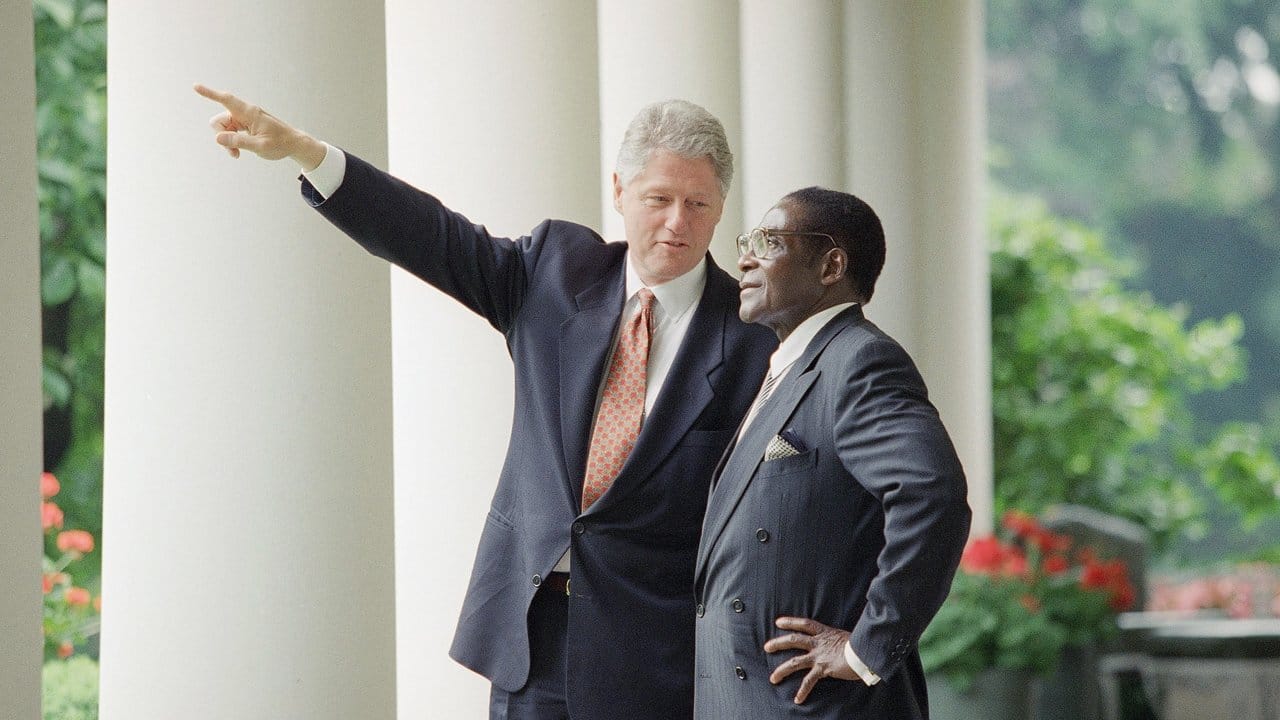 Besuch im Jahr 1995 beim damaligen US-Präsidenten Bill Clinton in Washington.
