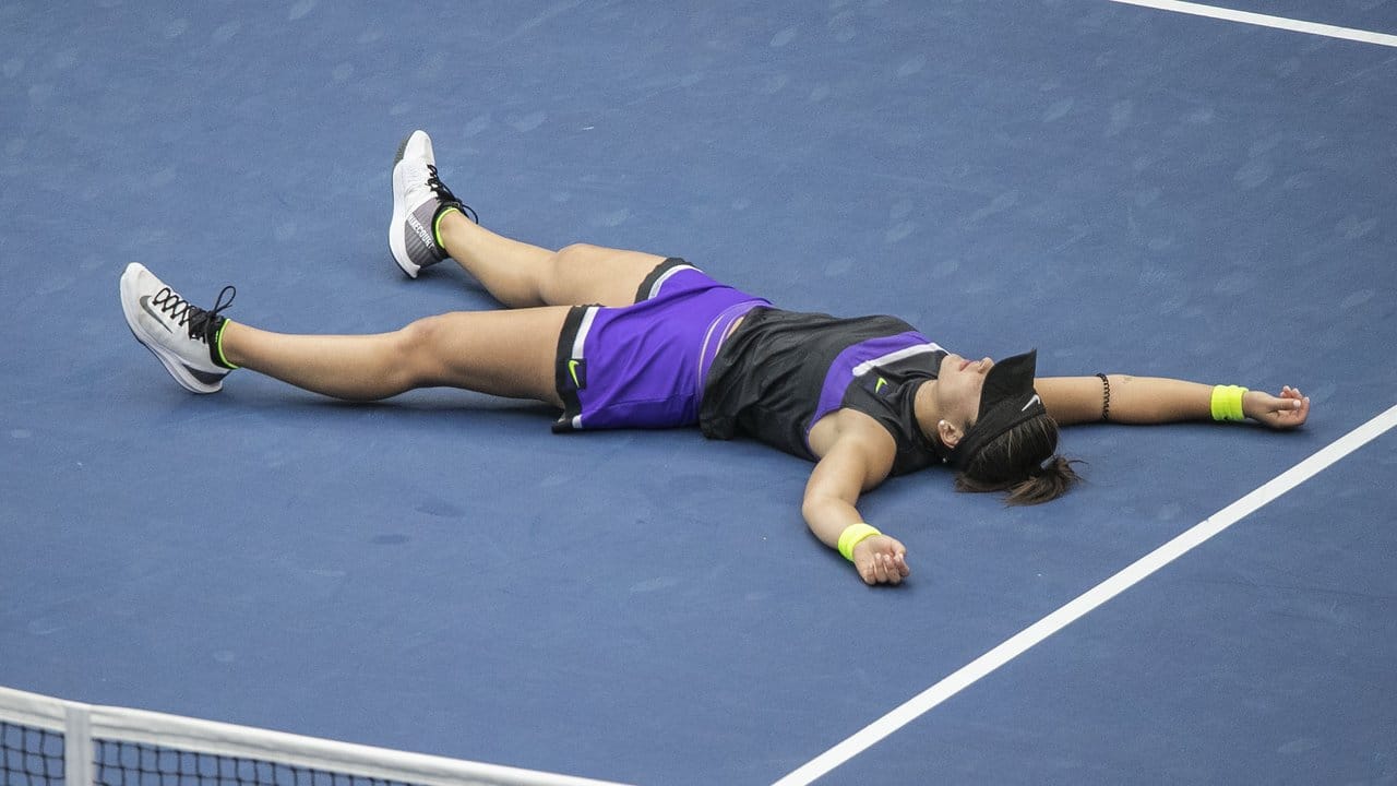 Bianca Andreescu war nach ihrem ersten Triumph bei einem Grand-Slam-Turnier überwältigt.