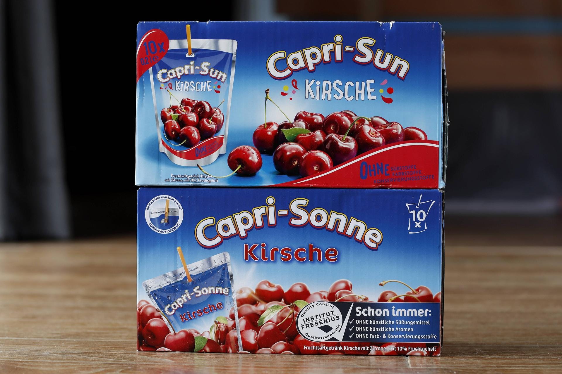 Capri-Sonne Kirsche: Das beliebte Getränk wurde 2017 von Capri-Sonne zu Capri-Sun umbenannt.