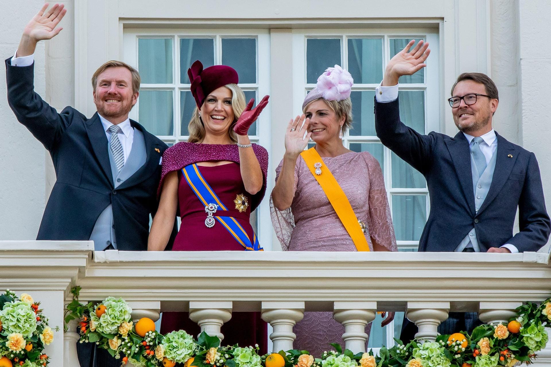 An der Seite von Königin Máxima und König Willem-Alexander: Prinzessin Laurentien und Prinz Constantijn