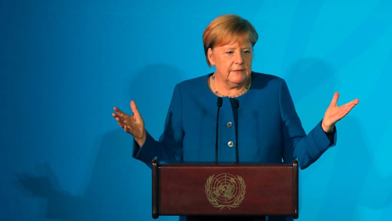 Kanzlerin Angela Merkel: Die deutsche Regierungschefin verteidigte in New York das Klimapaket des Bundeskabinetts.