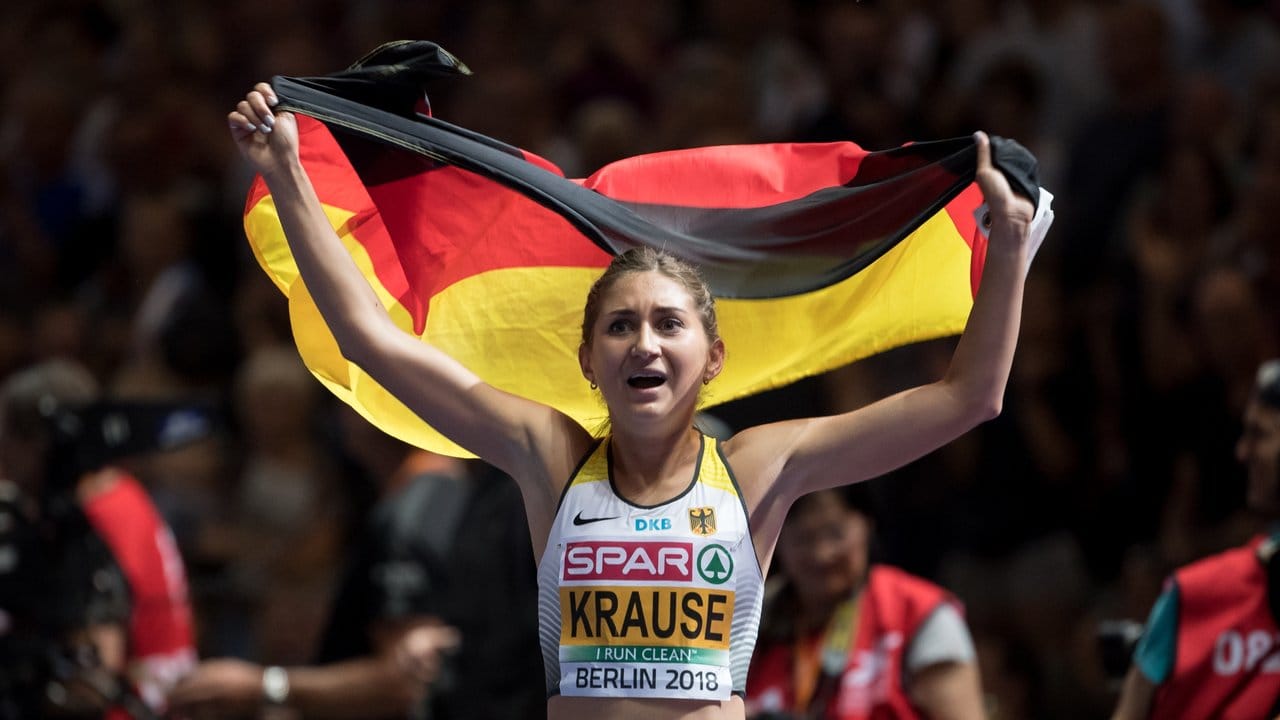 Holte mit deutscher Rekordzeit WM-Bronze über 3000 Meter Hindernis: Gesa Felicitas Krause. Holte mit deutscher Rekordzeit WM-Bronze über 3000 Meter Hindernis: Gesa Felicitas Krause.