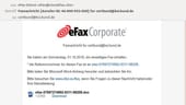 Falsche eFax Nachricht verbreitet Ransomware