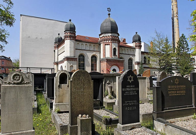 Die Schüsse fielen nahe der Synagoge in Halle.