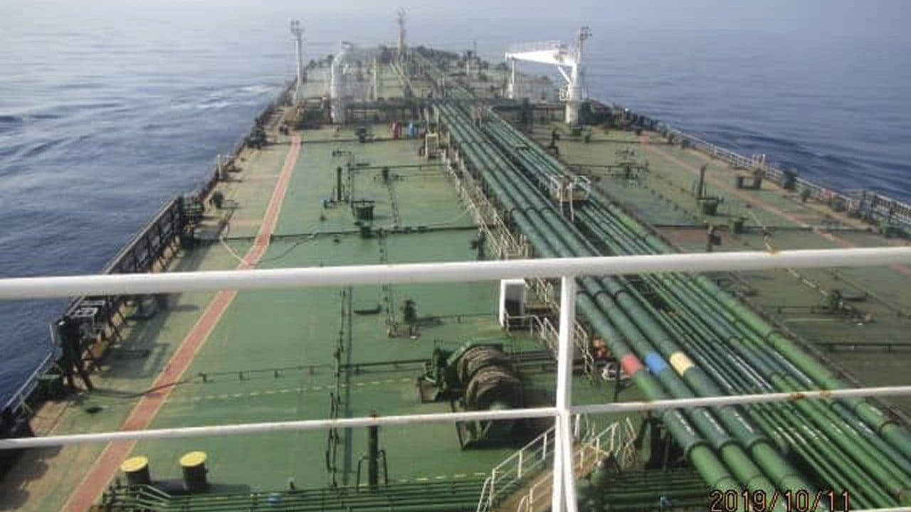 Dieses Foto, das von der offiziellen Nachrichtenagentur des iranischen Ölministeriums veröffentlicht wurde, zeigt den iranischen Öltanker "Sabiti" im Roten Meer.