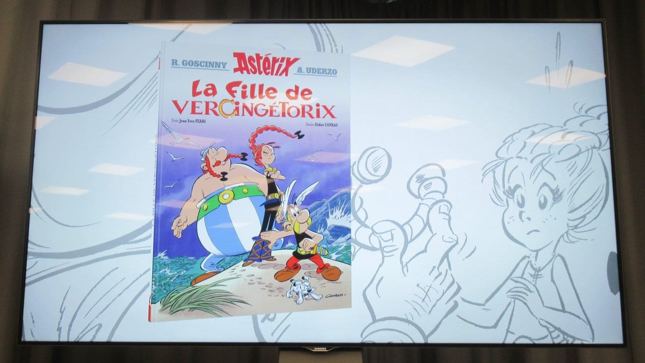 Die selbstbewusste Adrenaline ist die Heldin des neuen Asterix-Bandes. Die selbstbewusste Adrenaline ist die Heldin des neuen Asterix-Bandes.