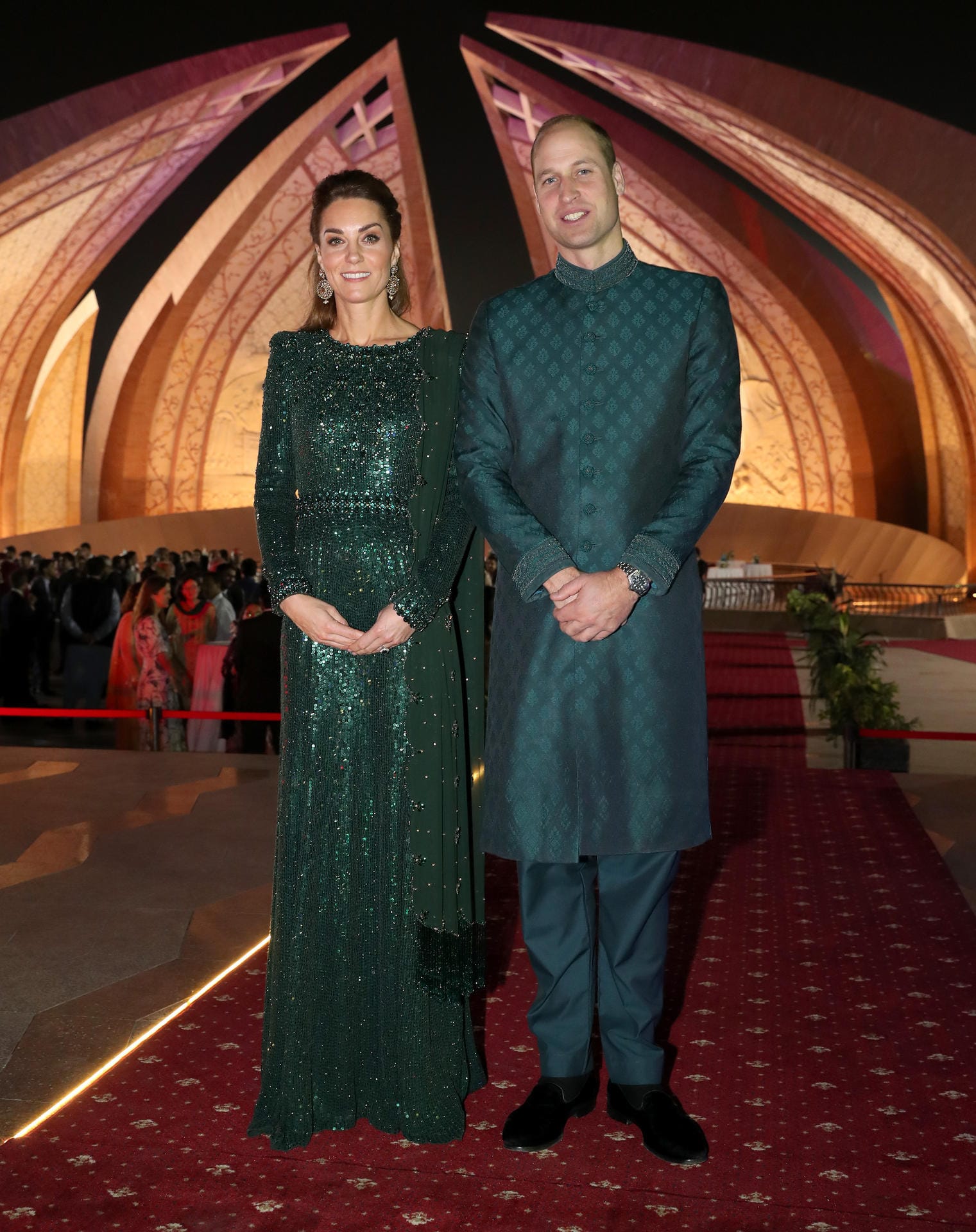 15. Oktober 2019: Das Paar war zu Gast bei einem Empfang des britischen Hochkommissars Thomas Drew. Das Event fand am pakistanischen Nationaldokument in Islamabad statt.