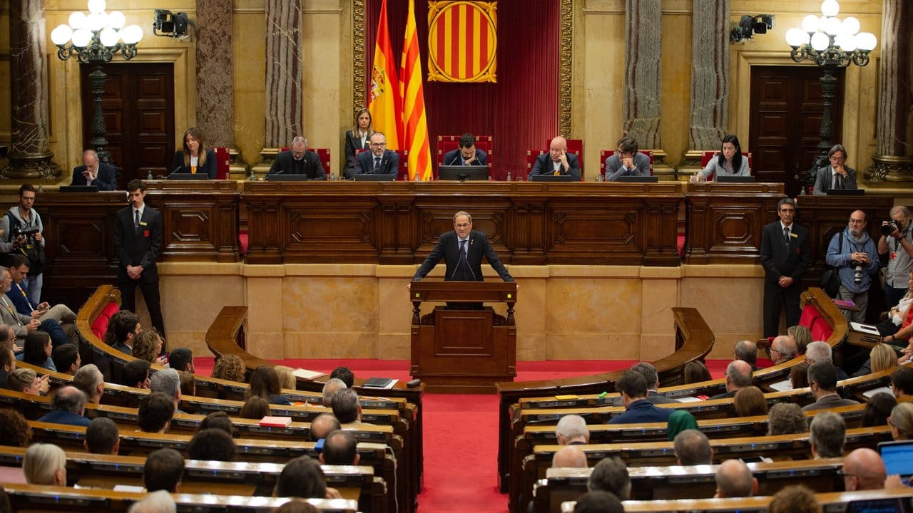Kataloniens Regionalpräsident Quim Torra verurteilt die Gewaltausbrüche.