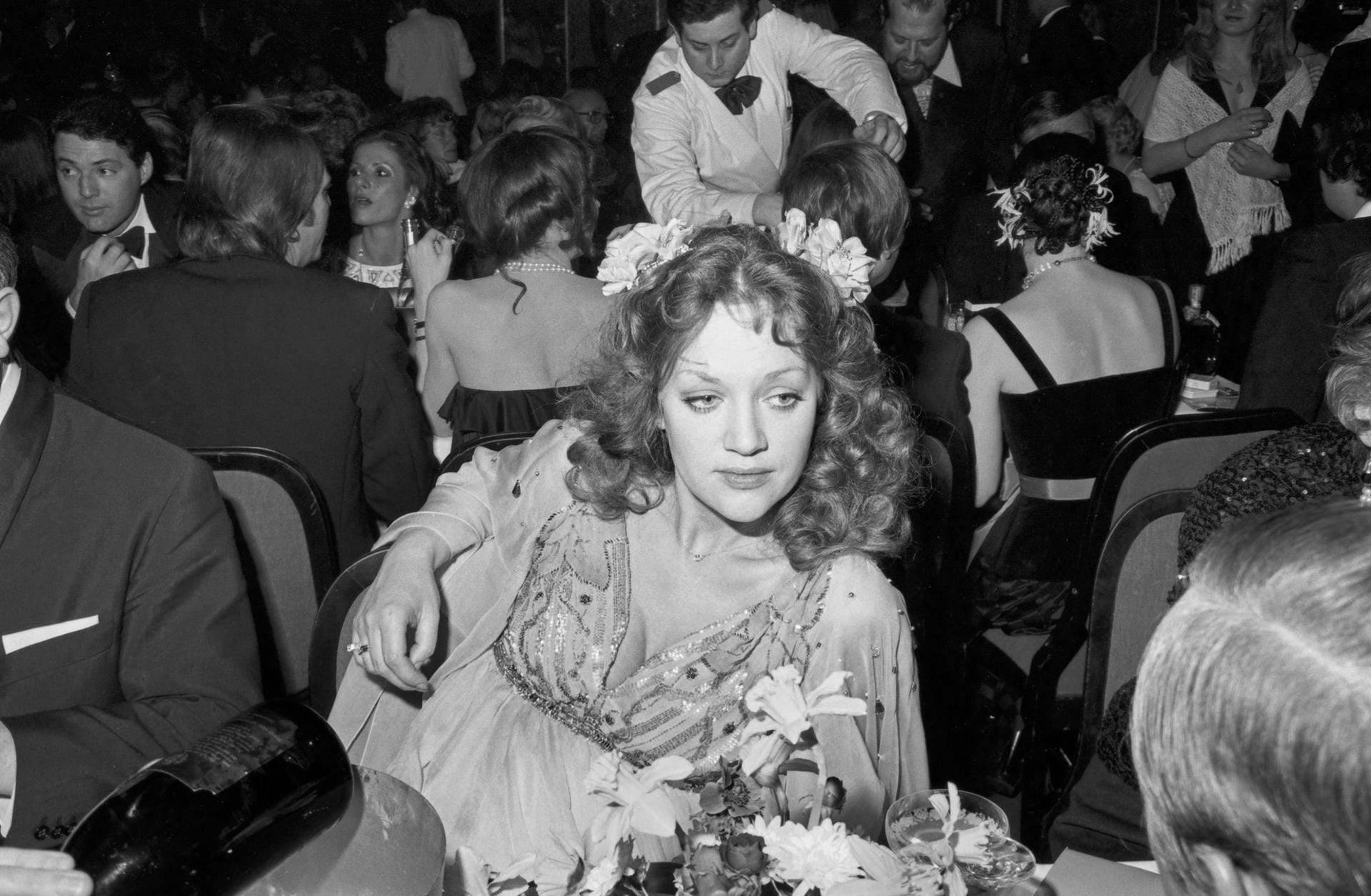 1976: Die Schauspielerin beim Deutschen Filmball in München.