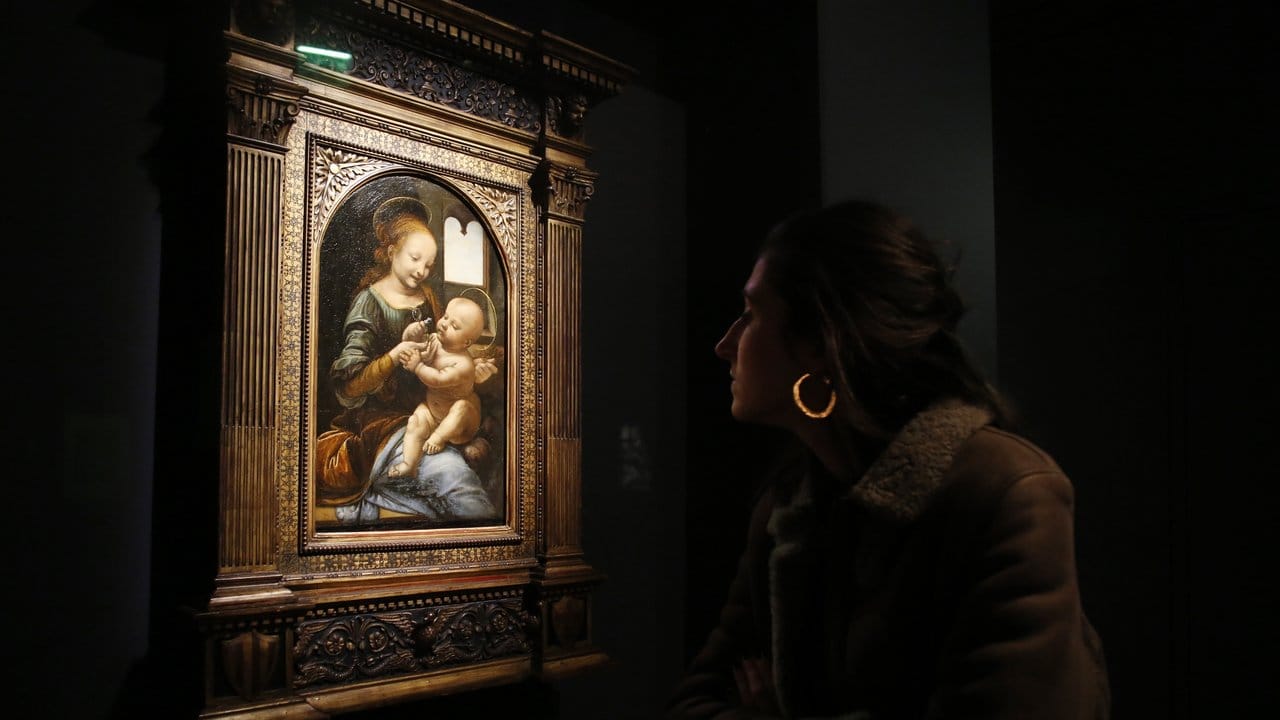 "Madonna Benois" von Leonardo Da Vinci im Louvre.