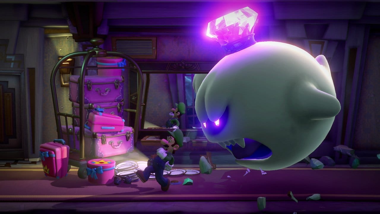 Buuuh, nichts wie weg! In "Luigi's Mansion 3" begegnet der Mariobruder vielen gruseligen Gestalten. Buuuh, nichts wie weg! In "Luigi's Mansion 3" begegnet der Mariobruder vielen gruseligen Gestalten.
