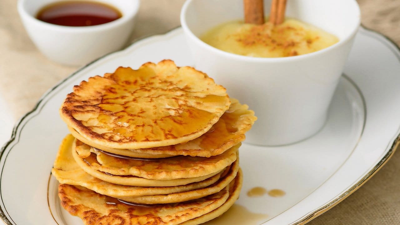 Pflanzendrinks machen sich im Frühstück gut: Der Teig von Dinkelpancakes mit Apfelkompott etwa lässt sich mit Haferdrink herstellen. Pflanzendrinks machen sich im Frühstück gut: Der Teig von Dinkelpancakes mit Apfelkompott etwa lässt sich mit Haferdrink herstellen.