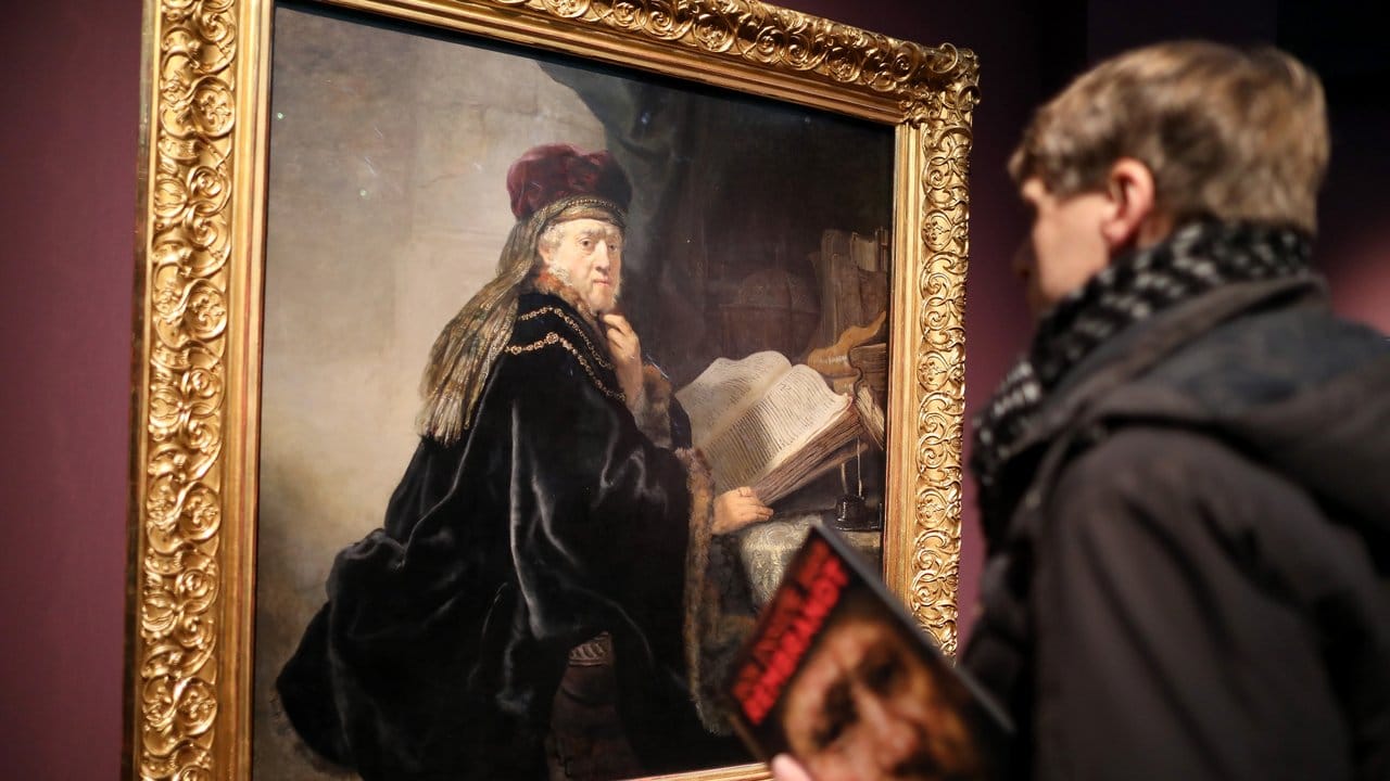 "Der Gelehrte im Studierzimmer" von Rembrandt im Wallraf-Richartz-Museum.
