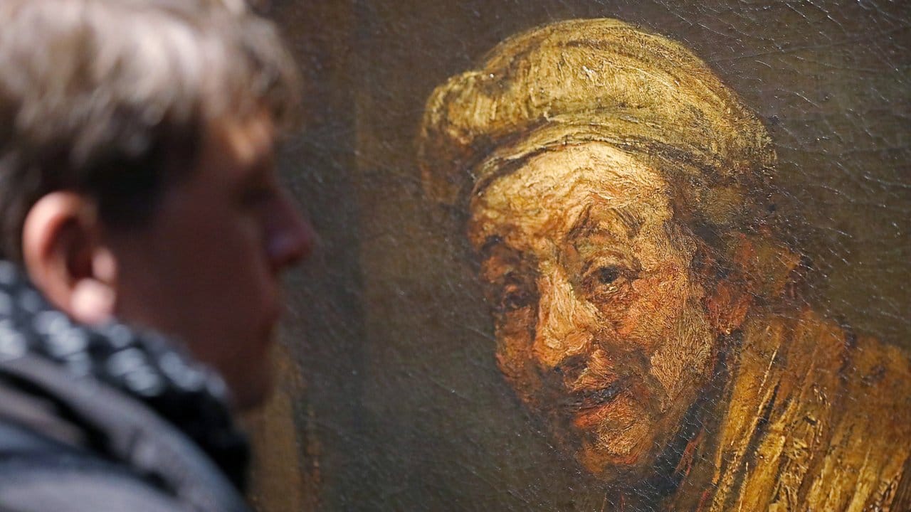 "Selbstportrait als Zeuxis" von Rembrandt in der Schau "Inside Rembrandt 1606-1669" zum 350.