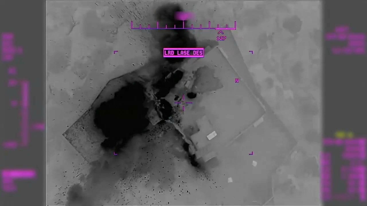 Nach dem Angriff: Der zerbombte Unterschlupf des IS-Anführers.
