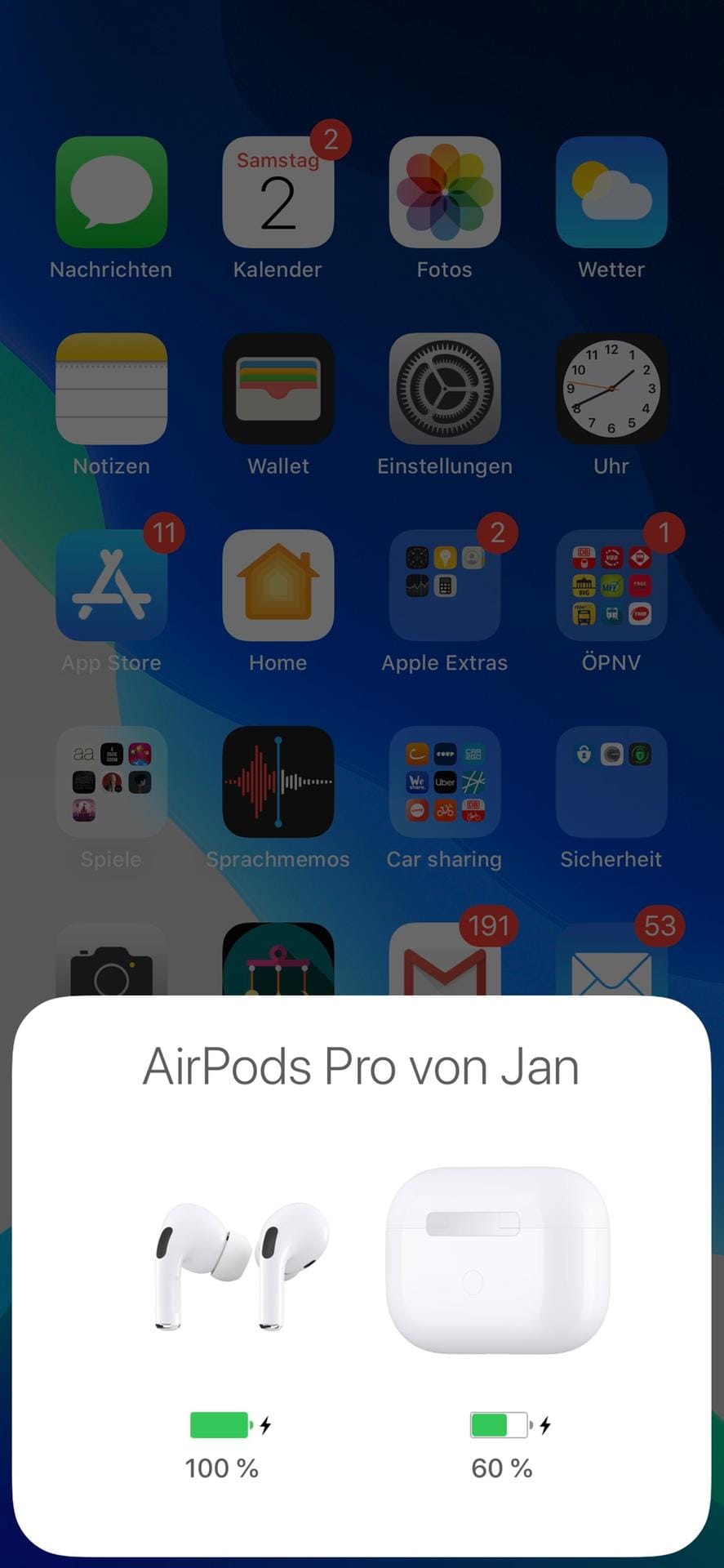 Die Einrichtung der AirPods Pro ist so einfach wie gehabt: Case öffnen, an das iPhone halten und in diesem Dialog auf "Verbinden" tippen. Fertig.