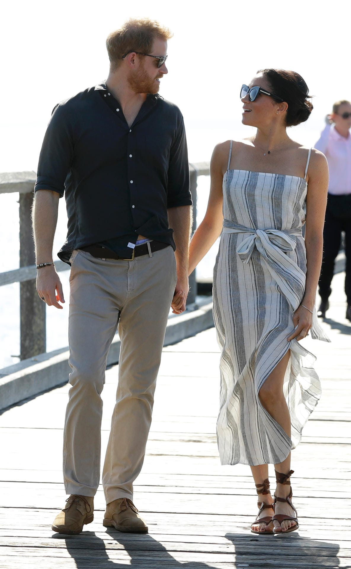 Herzogin Meghan mit Prinz Harry im Oktober 2018 bei einem Termin auf Fraser Island während ihrer Australienreise.