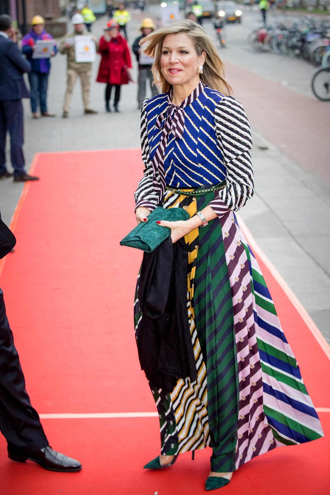 Königin Maxima der Niederlande auf dem Weg zu einem Konzert im April 2018 in Groningen