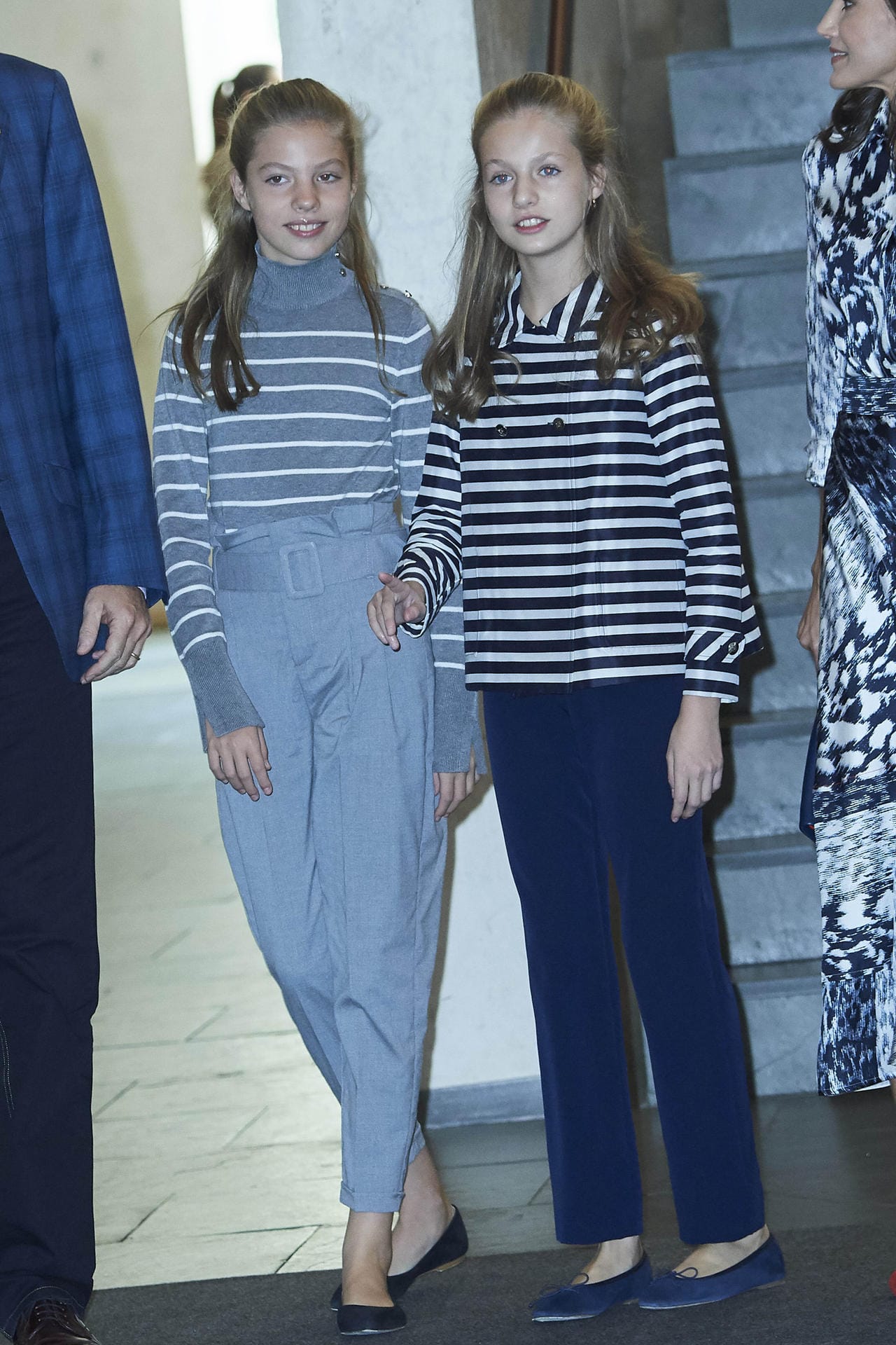 Die Prinzessinnen Sofia und Leonor von Spanien im November 2019
