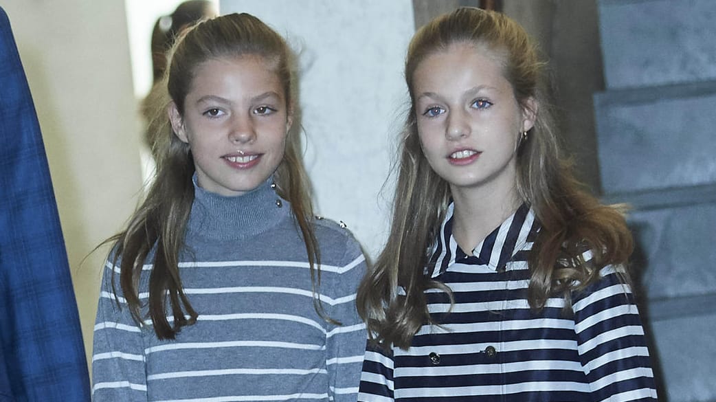 Die Prinzessinnen Sofia und Leonor von Spanien im November 2019