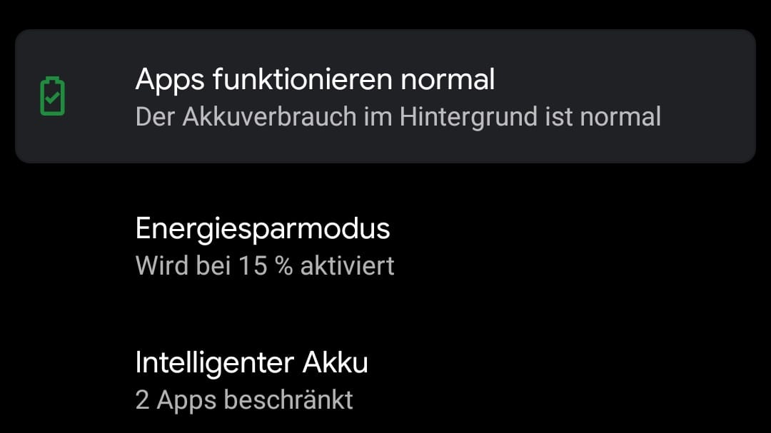 Akkutricks mit Android 10