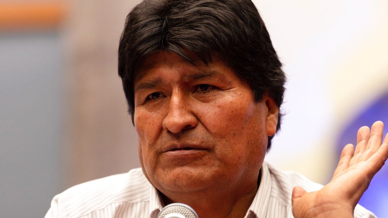 Evo Morales, Ex-Präsident von Bolivien, bei einer Pressekonferenz in Mexiko-Stadt.