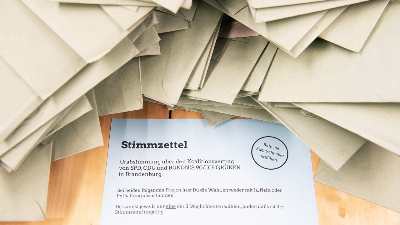 Die Brandenburger Grünen stimmen für den Koalitionsvertrag mit SPD und CDU.