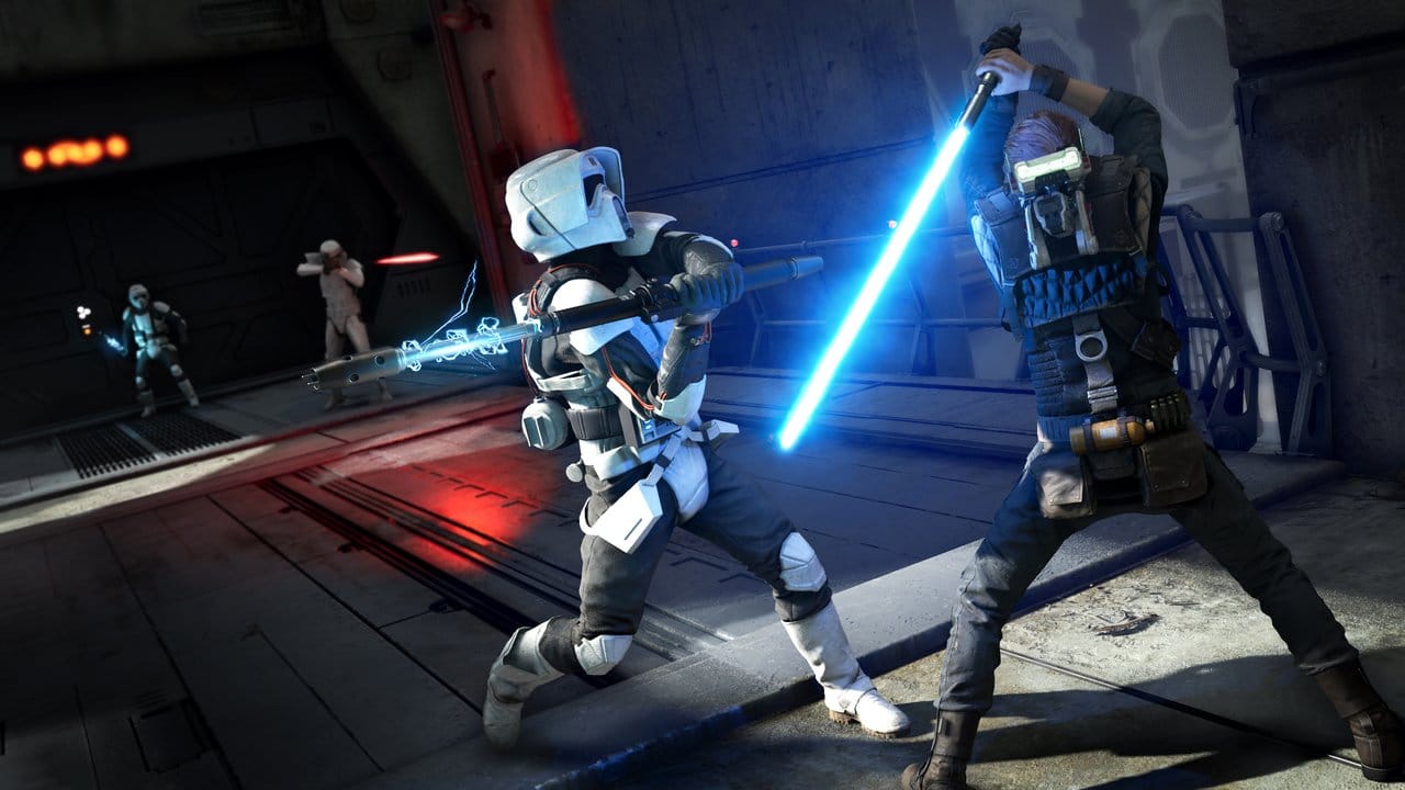 Spannende Action: Die schnellen, dynamischen Lichtschwert-Kämpfe sind eines der Highlights von "Star Wars Jedi: Fallen Order".