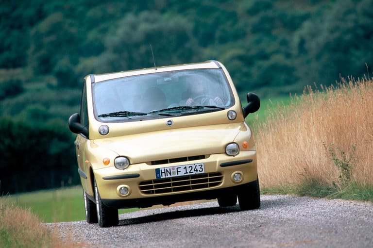 Fiat Multipla: Insbesondere seine Fahrzeugfront erregt immer wieder Aufsehen.