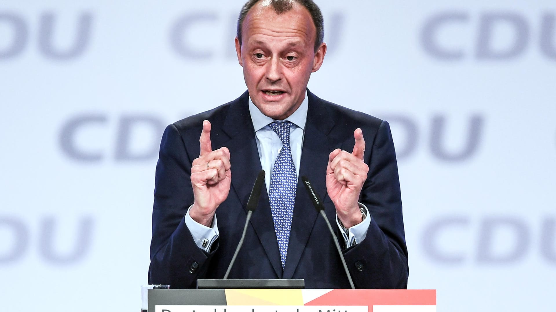 Friedrich Merz: "Solange sie auf dem Boden unseres Grundsatzprogramms stehen, haben sowohl die Werteunion als auch die Union der Mitte ihren Platz in der Union."