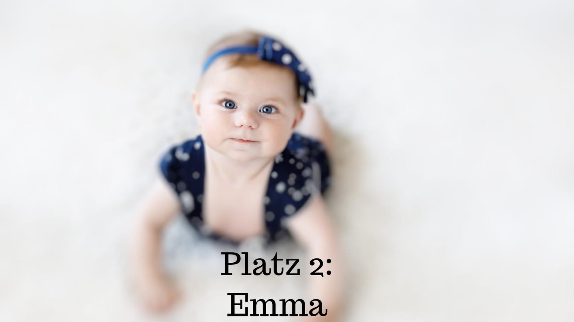 Platz 2: Emma – Der Name bedeutet "die Große" oder "die Allumfassende". Die Herkunft ist althochdeutsch.