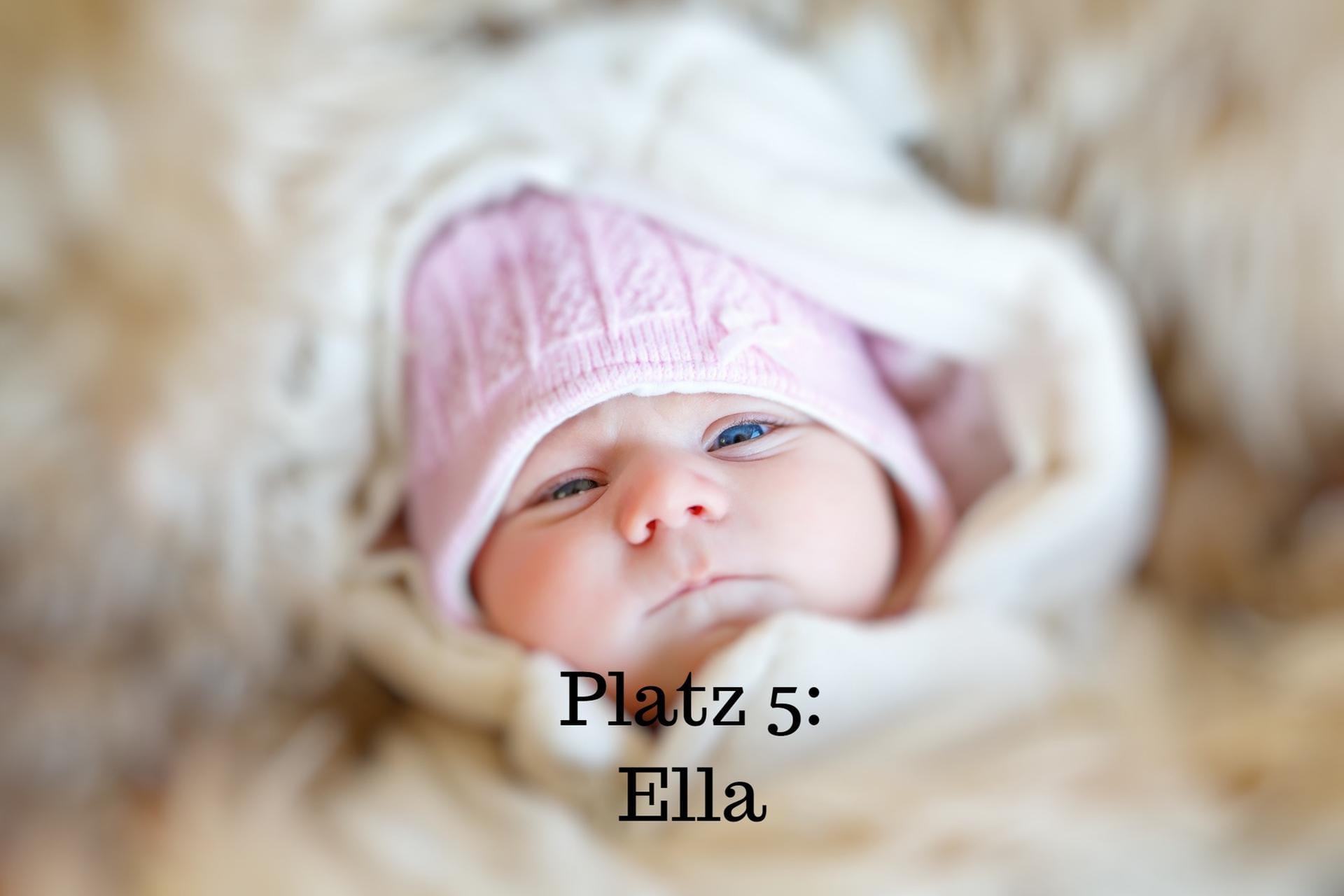 Platz 5: Ella – Der name bedeutet übersetzt "die Sonnenhafte" oder "die Strahlende". Es ist die Kurzform von Helena und hat eine griechische Herkunft.