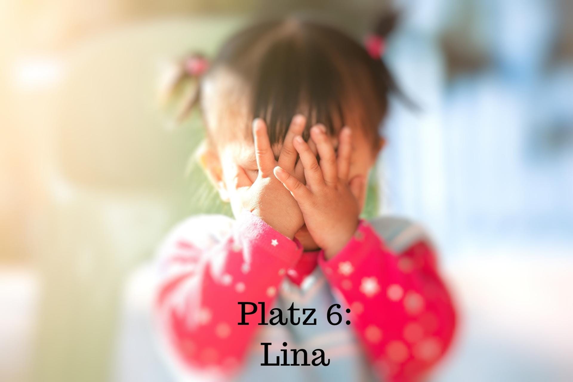 Platz 6: Lina – Der Name kommt aus dem lateinischen und bedeutet "die Sanfte" oder "kleiner Engel". Der Namenstag für Lina ist der 23. September.