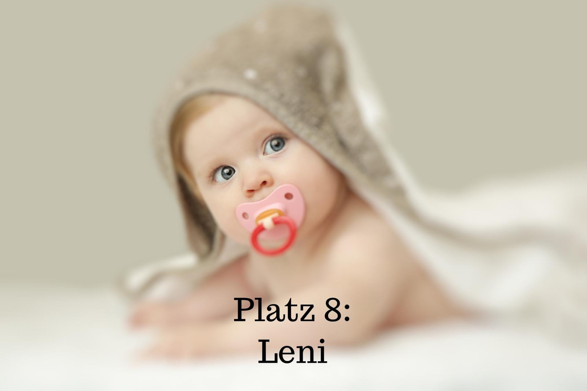 Platz 8: Leni – Der Name hat eine altgriechische Herkunft und bedeutet "die Strahlende".