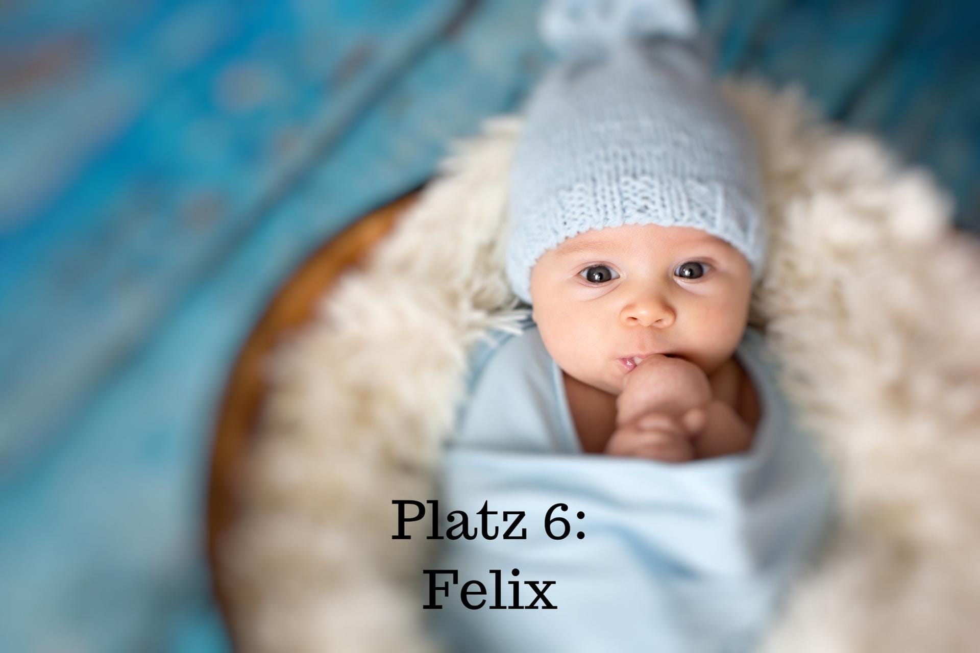 Platz 6: Felix – Der Name kommt von dem lateinischen Begriff "felicis" und bedeutet "der Glückliche" und "der Erfolgreiche".