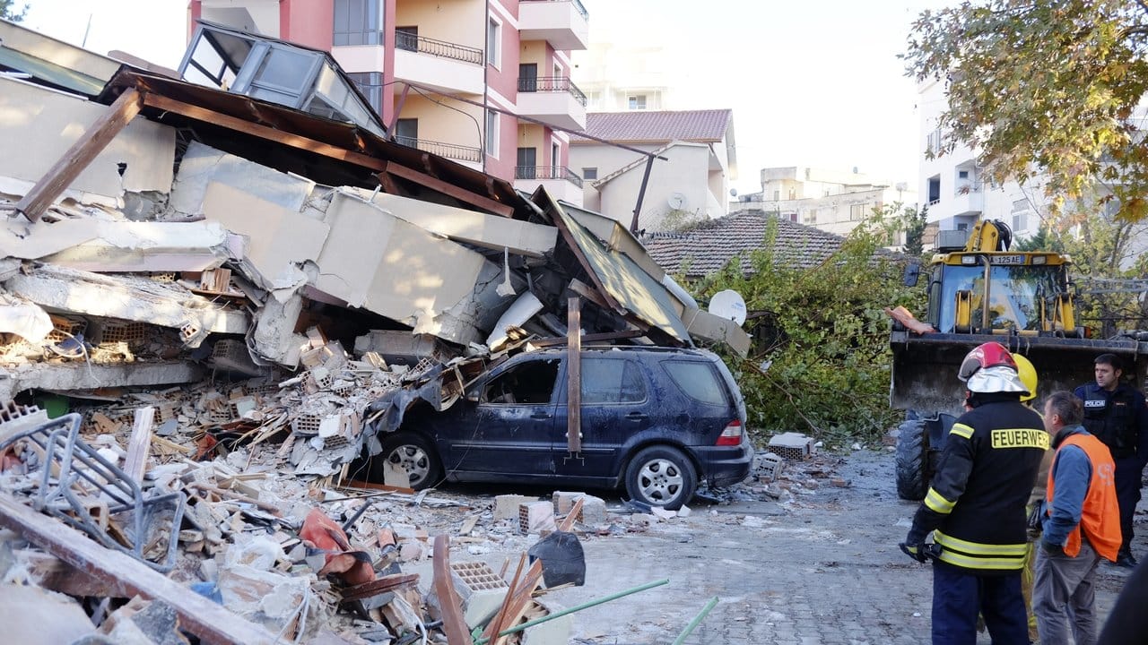 Das Erdbeben richtete in Westalbanien schwere Schäden an.