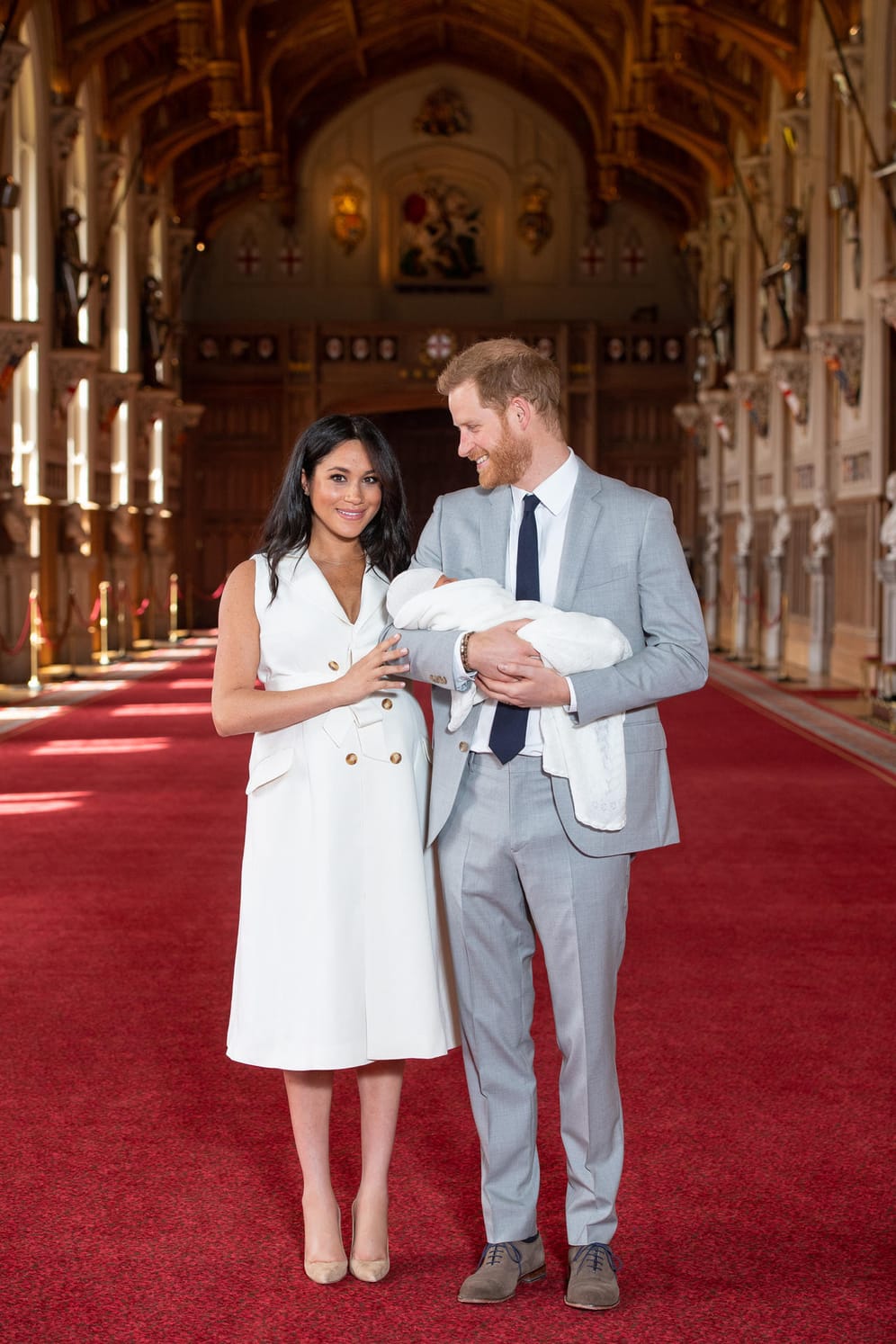 Ein besonderer Moment: Meghan und Harry stellen Sohn Archie der Öffentlichkeit vor – zwei Tage nach seiner Geburt am 6. Mai.