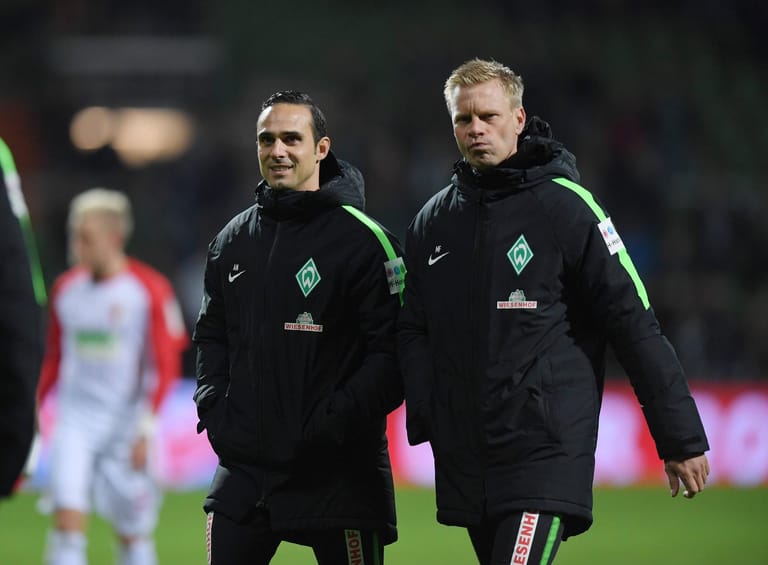 Markus Feldhoff (45): Co-Trainer: Schon bei Bremen arbeitete er mit seinem Kollegen Nouri (links) zusammen. Dort war der frühere Profi-Stürmer als Co-Coach angestellt. Die beiden kümmern sich bei Hertha nun um die Trainingsvorbereitung.