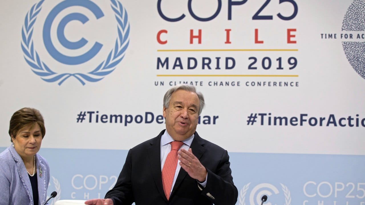 UN-Generalsekretär Antonio Guterres hat die schlimmsten Klimasünder der Erde zu stärkerem Einsatz aufgerufen.