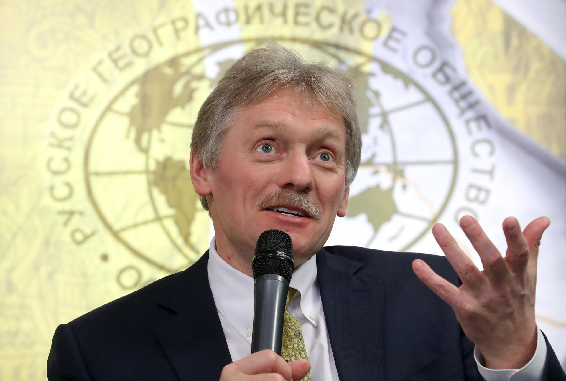 Kremlsprecher Dmitri Peskow: "Es gibt überhaupt keinen ernstzunehmenden Verdacht, und den kann es auch nicht geben."